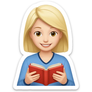 reading smutty book sticker