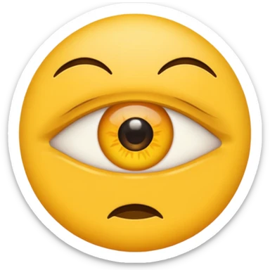 Eye twitching emoji sticker
