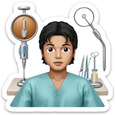 Micheal Jackson on the Surgery table sticker