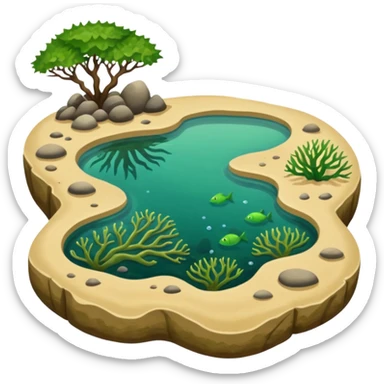 Tide pool sticker