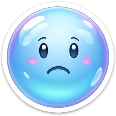 Bubble words sticker