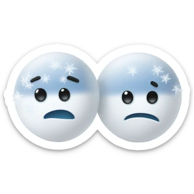 Frozen two ping pong balls sticker