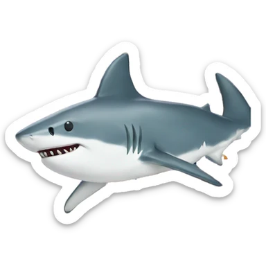 shark with pizza sticker