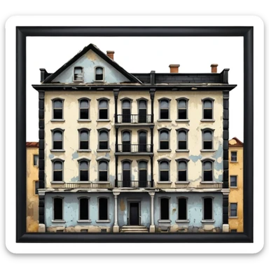 Old apartment   sticker