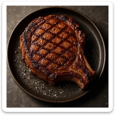 A steak sticker