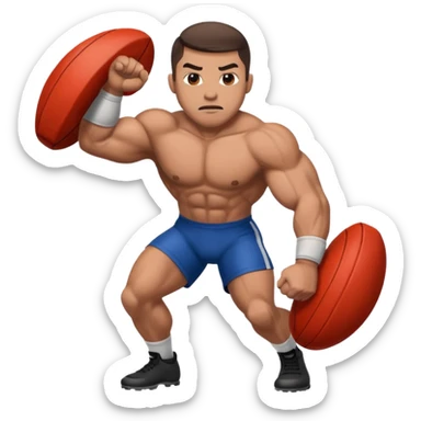 tackling emoji for a defender sticker