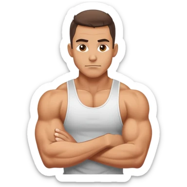 Crea un gym rat  sticker