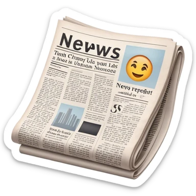 a newspaper that's also a news reporte sticker