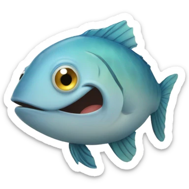 Fish singing a song  sticker