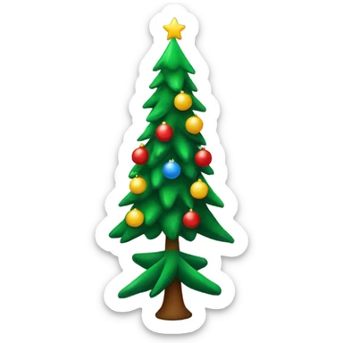 christmas tree sticker