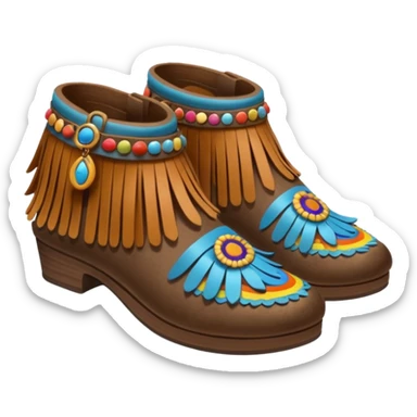 Hippie shoes sticker