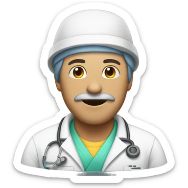 Enfermera con fumigador sticker