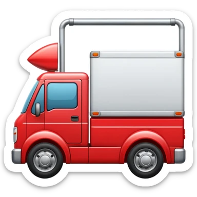 emoji of delivery truck  sticker