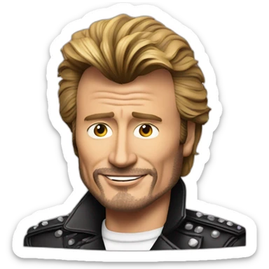 Johnny Hallyday 1987 sticker