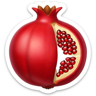 Granada abierta (fruta) sticker