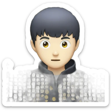 Mob from mob psycho sticker