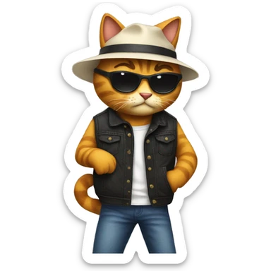 Cool cat The cool cat is a bandit sticker