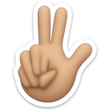 Thumbs sideways, hesitating sticker