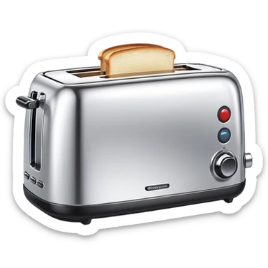 Toaster bath sticker