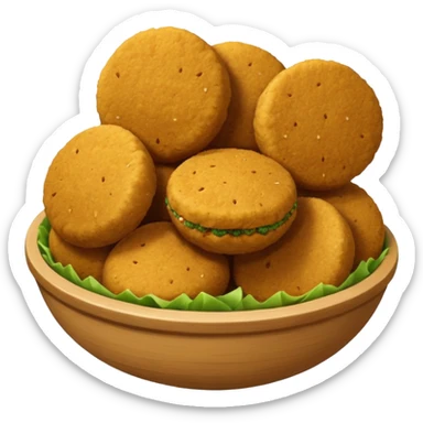 falafel pile sticker