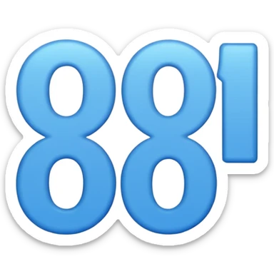 " 2026" text blue  sticker