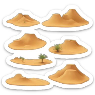 tunisian desert sticker