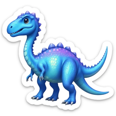 small herbivorous celestial dinosaur that walks on all fours sticker
