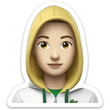 Lacoste tênis black bob with white lacoste hoodie sticker