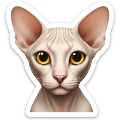 A sphynx cat sticker