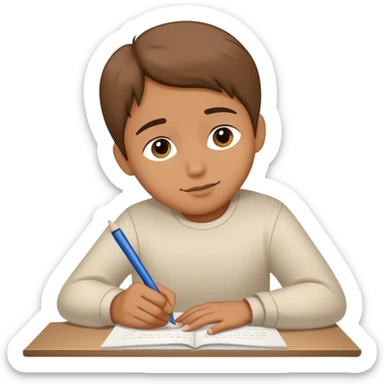 Person writing on paper with "Dear God" visible at the top of the page sticker