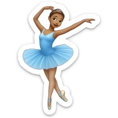 blue ballerinas sticker