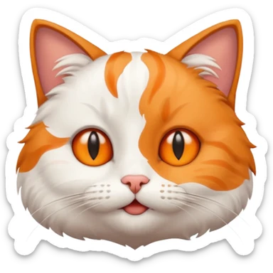 Cat waking up in the morning  sticker