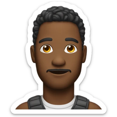 A man wearing a freshness with a trap star sticker