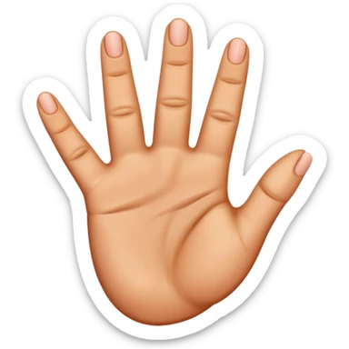 The last 3 fingers up sticker