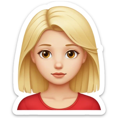 Run blond girl sticker