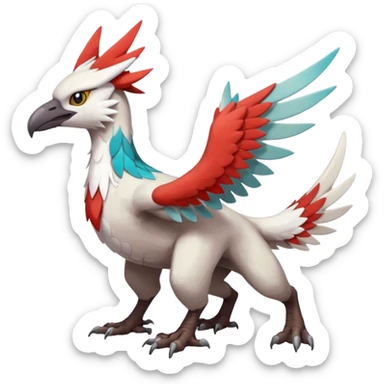 Trico-Gryphon-Latias-Silvally-fusion-creature (full body) sticker