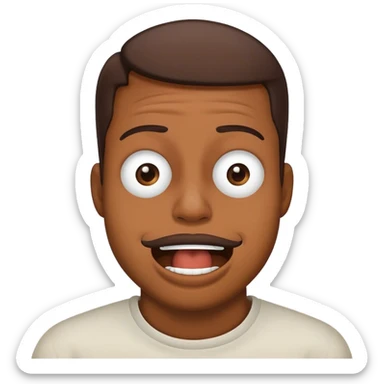 Someone covering his mouth trying not to laugh  sticker