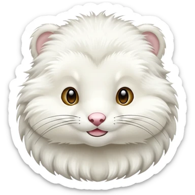 white mink sticker