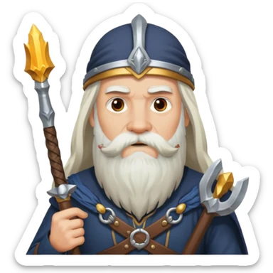 odin with Gungnir sticker