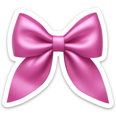 Pink bow sticker