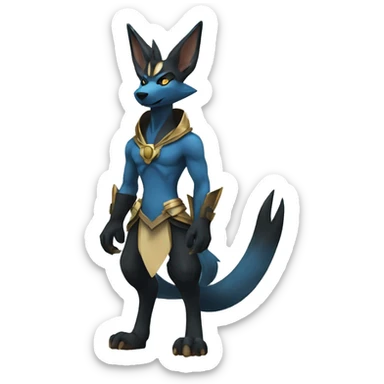 Lucario-Anubis full body sticker