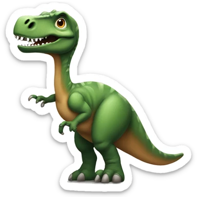 Dinosaur that is mind blown sticker