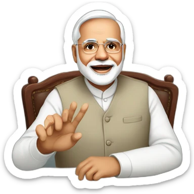 Modi say bye sticker