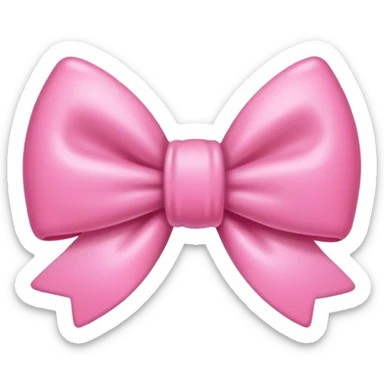 A cute pink bow  sticker