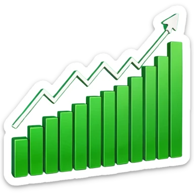 trading broker graph going up sticker