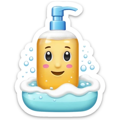 Soap and shampoo sticker