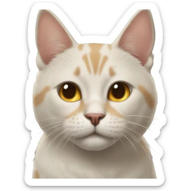 Un gato abrazado on un perro  sticker