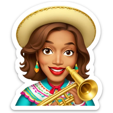 Mariachi Trumpet Player sticker
