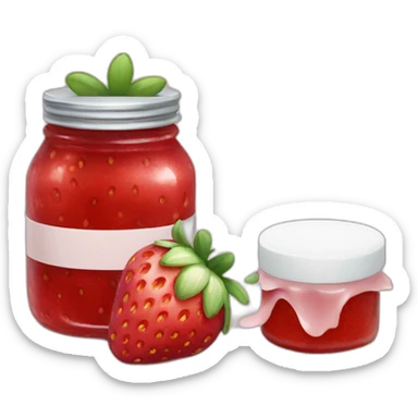 strawberry jam sticker