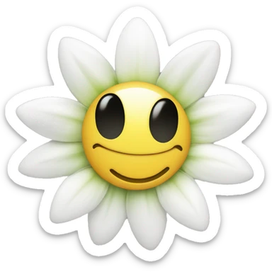 Beautiful Flower Edelweiß smile sticker